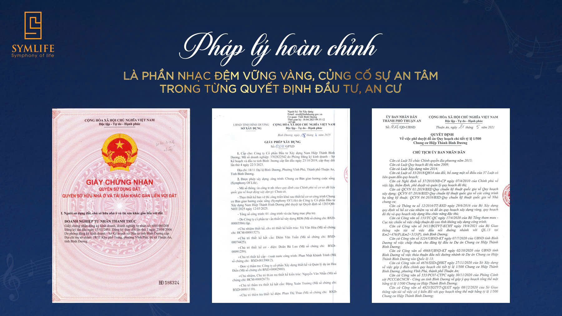 Pháp Lý Dự Án Symlife quốc lộ 13 